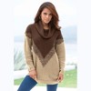 Roaman's Women's Plus Size Ombre Pattern Sweater - 3 of 4