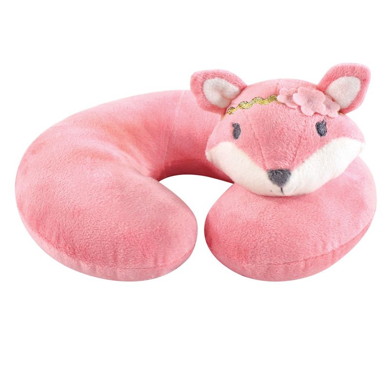 Hudson Baby Infant and Toddler Girl Neck Pillow, Miss Fox, One Size, 1 of 3