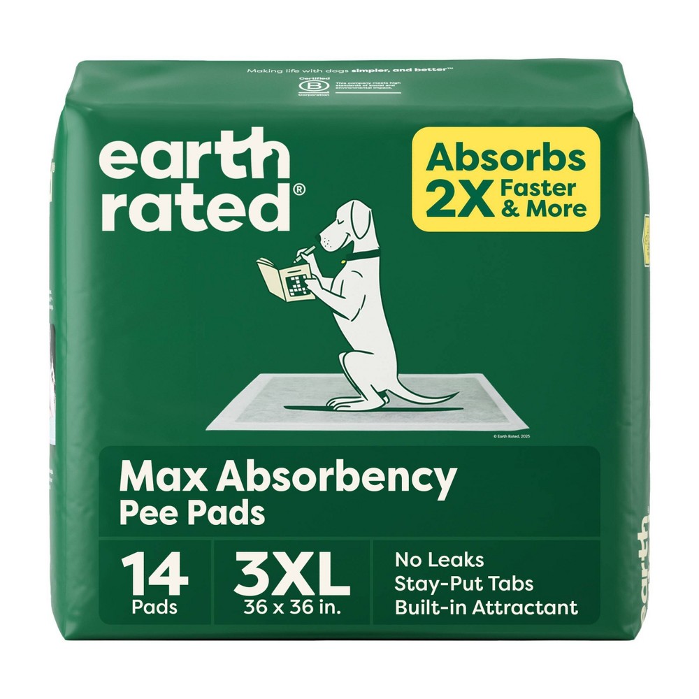 Earth Rated Max Absorbency Training Pee Pads - 3XL - Scented for Odor Control - 7ct