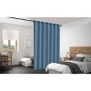 Legacy Decor Blackout Room Divider Panel Privacy Partition Heavyweight Premium Fabric Thermal Insulated Grommet Top - 2 of 4