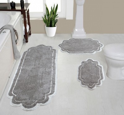 Allure Collection Cotton Tufted Bath Rug Set Set of 3 - Home Weavers