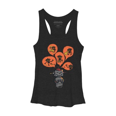 Women's Design By Humans When I grow up By radiomode Racerback Tank Top