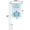 Halloween Garden Flag - "Happy Allergy Friendly Halloween" w Pole - 12"x18" - Outdoor Water and Weatherproof Lawn Sign, Decor Outdoor House Decoration - 3 of 4