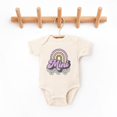 The Juniper Shop Mini Rainbow Flowers Baby Bodysuit
