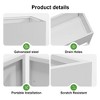 47*18*18 Inch Large Metal Rectangular Planter with Shelves and Drainage Holes for Indoor/Outdoor Use - 3 of 4
