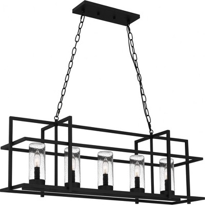 Quoizel Lighting Damien 5 - Light Pendant in  Earth Black