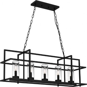 Quoizel Lighting Damien 5 - Light Pendant in  Earth Black - 1 of 4