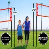 GoSports Slam X 4 Square Volleyball Beach Game Set - Ultimate Backyard Game for All Skill Levels - 14 x 14 ft - 3 of 4