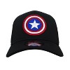 Mens Captain America Shield Black 39Thirty Fitted Hat - 2 of 4