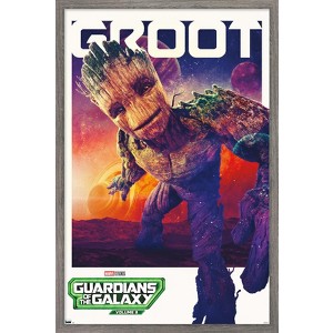 Trends International Marvel Guardians of the Galaxy Vol. 3 - Groot One Sheet Framed Wall Poster Prints - 1 of 4