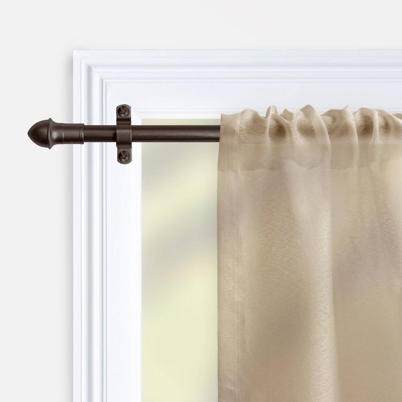 Café Curtain Rod Bronze - Room Essentials™, 3 of 5
