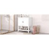 Okak Modern 30" Bathroom Vanity with Elegant Ceramic Sink, Solid Wood Frame Bathroom Storage Cabinet with Door Shelf & Open Shelf - 4 of 4