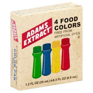 Adams Extract 4 Natural Food Colors - 4 ct - 1 of 1