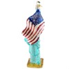 Old World Christmas 6.5 Inch Statue Of Liberty Ornament Owc Ornament Patriotic Nyc Flag Tree Ornaments - 2 of 2
