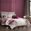 Bebejan Plum Haze 100% Cotton 5-Piece Reversible Comforter Set - 2 of 4