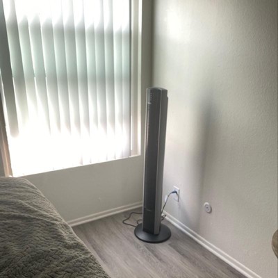 Lasko T48332 Xtraair 48 Inch 3 Speed Quiet Widespread Oscillating Home  Tower Fan With Remote, Electronic Controls, 8 Hour Timer, And Nighttime  Setting : Target