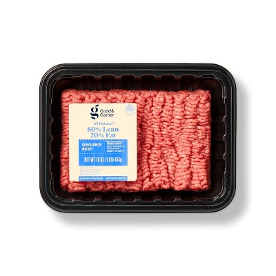 Ground Beef 80% Lean 20% Fat Value Pack - 3 Lbs.