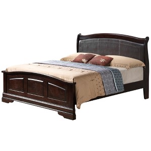 Queen Size Platform Bed with Headboard for Bedroom - 1 of 4