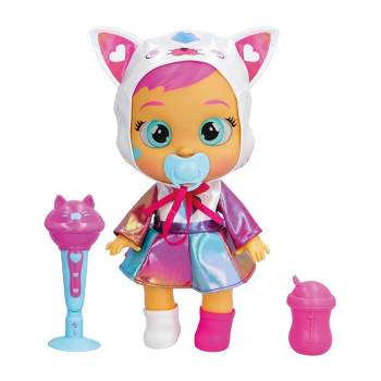 Cry Babies Singing Daisy Interactive Baby Doll w/ Light-Up Eyes