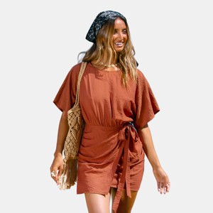 floral beach wear dresses Strapless Print Boho Maxi Dress Green / S