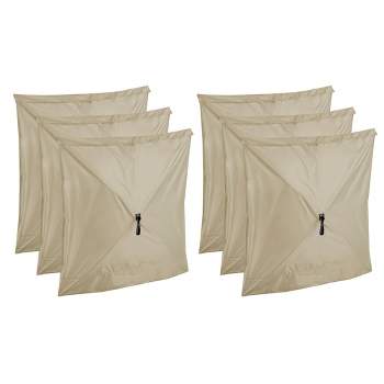 Clam Quick Set Screen Hub Tan Fabric Wind & Sun Panels Accessory Only (6 Pack)