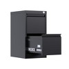 2-Drawer Side Filing Cabinet with Lock, Secure Metal Filing Cabinet for Letters/Legal/A4 Sized Documents, for Home and Commercial Use - 2 of 4