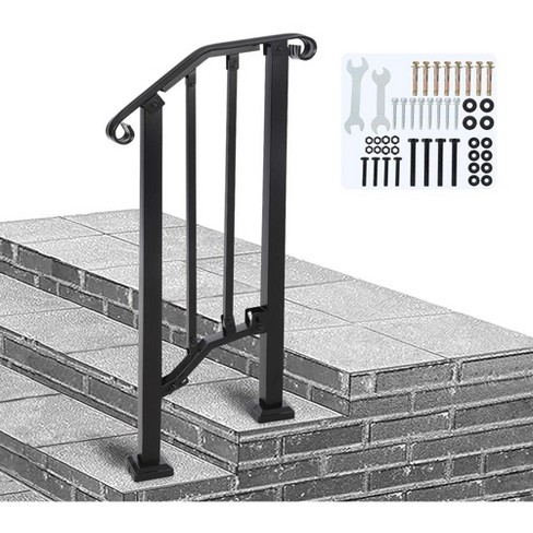 Handrails For Outdoor Steps Adjustable Fit 2 To 3 Steps Outdoor Stair ...