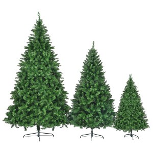 Racxily 3-Piece Pre-Lit Christmas Tree Set, 8ft/6ft/4ft Green Pine Artificial Trees with 820 LED & 2539 Tips - 1 of 4