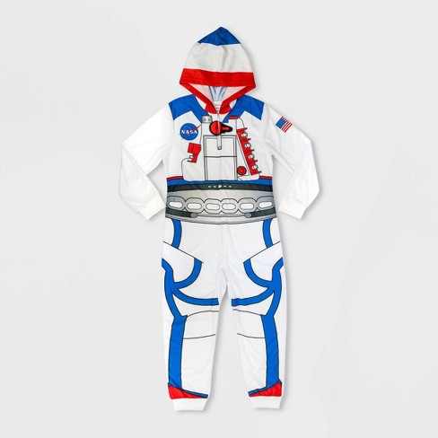 Child White Astronaut Jumpsuit Costume 