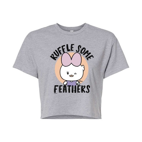 Women's - Disney - Ruffle Some Feathers Cropped Graphic T-Shirt - image 1 of 4