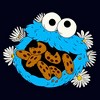 Women's Sesame Street Cookie Monster and Daisies T-Shirt - image 2 of 4