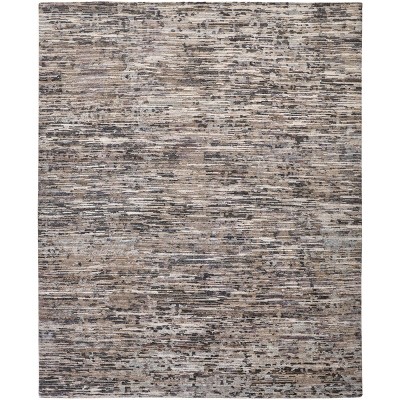 Conroe Modern Abstract Gray/Blue/Silver Area Rug