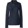 Lands' End School Uniform Women's Long Sleeve Feminine Fit Interlock Polo Shirt - 2 of 2