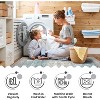 Washable Rug - Machine Washable Low Pile Indoor Carpet with Non-Slip Rubber Backing Stain Resistant Foldable for Living Room Bedroom - 4 of 4
