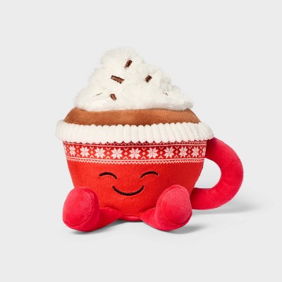 5" Cocoa Mug Stuffed Animal - Gigglescape™: Polyester, Food Theme, 1 Year+, 5.5" Height, 0.2 lbs
