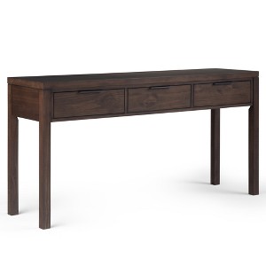 Solid Wood Contemporary Console Table with 3 Drawers and Full Extension Ball Bearing Glides - 1 of 4