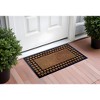 HomeRoots 18" X 30" Beige and Black Rubber and Coir Outdoor Door Mat - 2 of 4