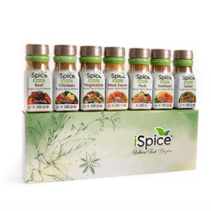 iSpice | 7 Pack of Wellness Seasoning | WellSeasoned | 100% Pure Wellness Super Spices Seasoning | Halal - 1 of 4