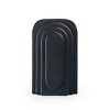 HomeRoots 12" Black Geometric Aluminum Table Vase - 4 of 4