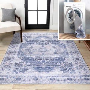 JONATHAN Y Alanya Ornate Medallion Machine-Washable Area Rug - 1 of 4