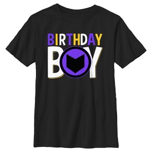 Boy's Marvel Birthday Boy Hawkeye Logo T-Shirt - 1 of 4