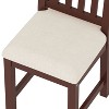 Kumasinova Classic 40" Retro Office Desk with Bookshelf,Computer Desk with Upholstered Chair,Standing Desk with 4 Drawers,Study Desk for Home Office - 4 of 4