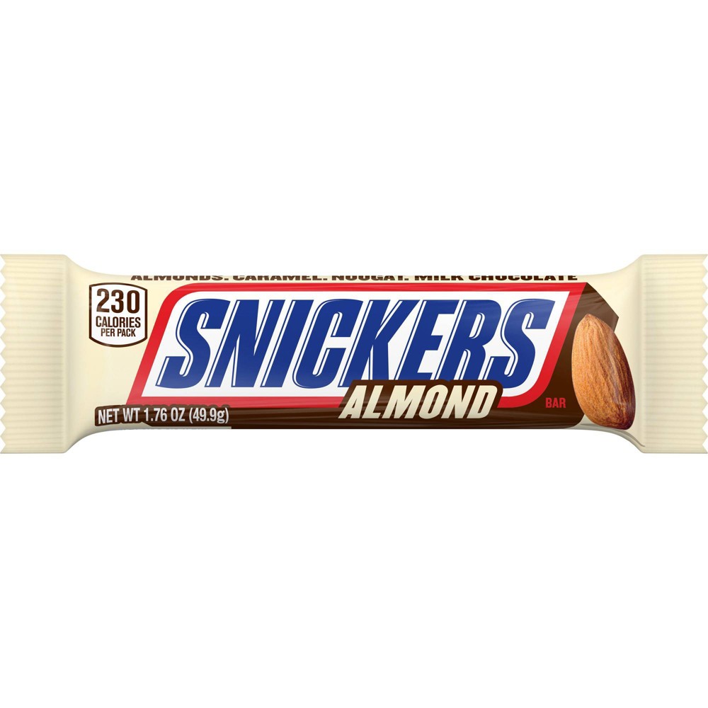 UPC 040000001058 product image for Snickers Almond Single - 1.76oz/24ct | upcitemdb.com