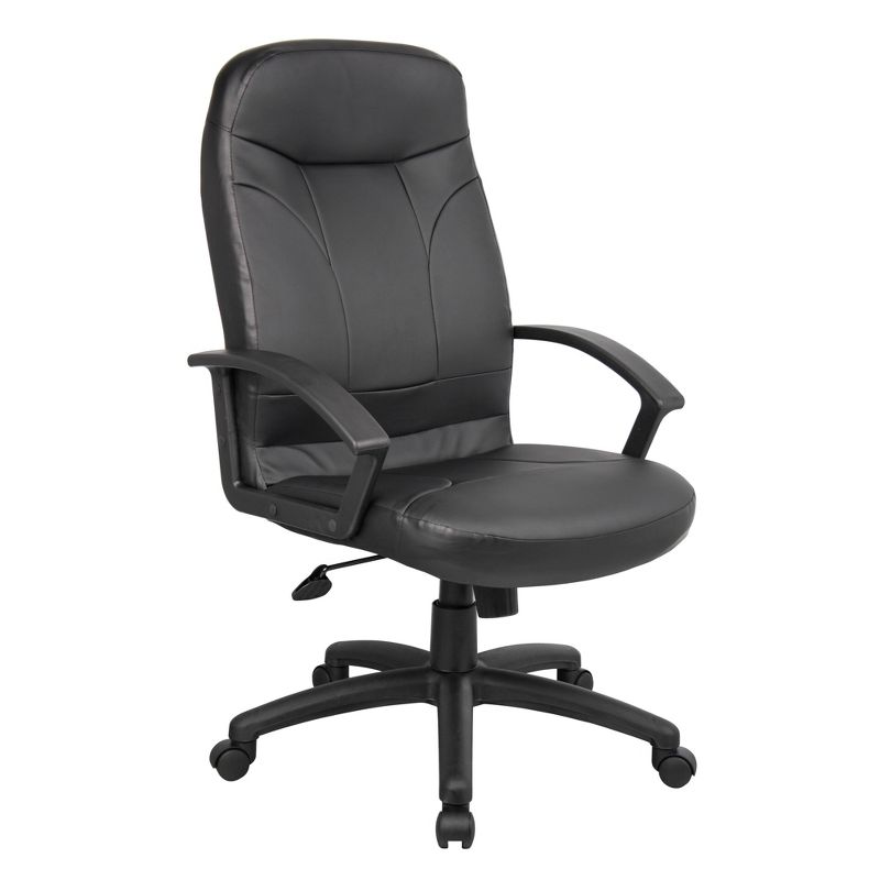 High Back Leatherplus Chair Black - Boss Office Products, 3 of 11