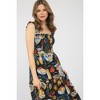 August Sky Women's Alfresco Print Smocked Midi Dress - 4 of 4
