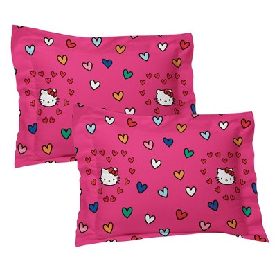 2pc Pillow Shams Sanrio Free Time Bedding Pillow Covers - Hello Kitty..