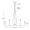 LNC Dockpusarry 12-Lights 38.6" Candle Modern Farmhouse Oversized Chandelier,Matte Black - 2 of 4