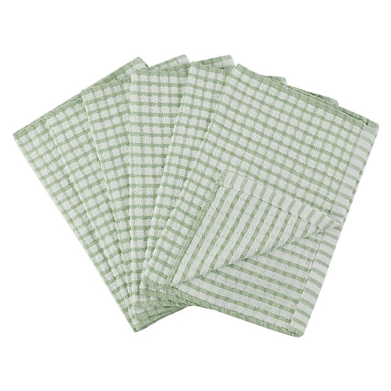 PiccoCasa Cotton Terry Small Kitchen Dish Cloth Cleaning Dish Rags 6 Pcs, 5 of 7