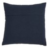 20"x20" Oversize Knotted Rope Square Throw Pillow Navy - Saro Lifestyle: Cotton, Duck Feather Fill, Zippered - 2 of 4