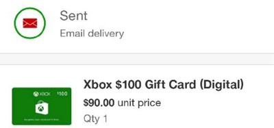 Xbox gift deals voucher online